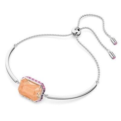 Bracelet Swarovski Orbita Taille octogonale, Multicolore, Métal rhodié