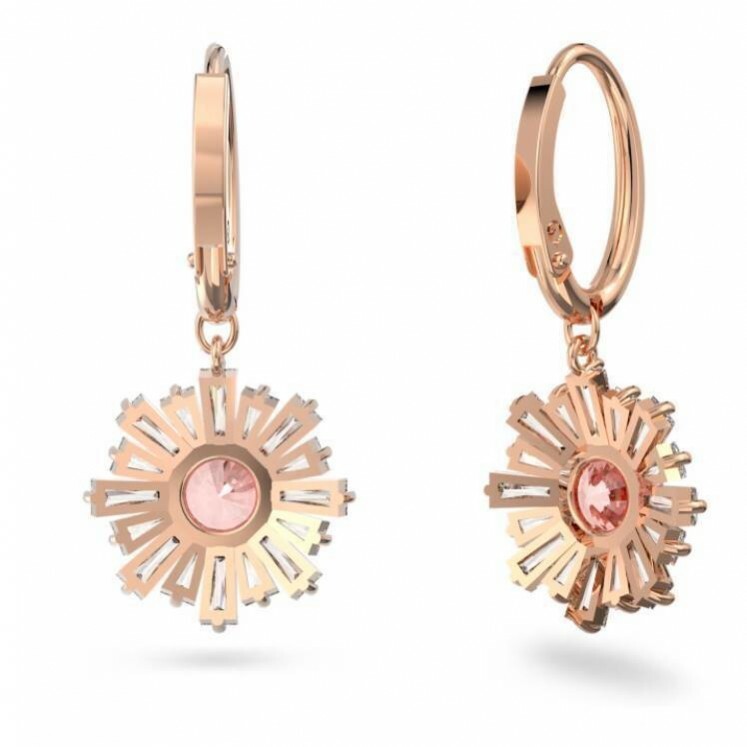 Pendants d'oreilles Sunshine Soleil, Rose, Placage de ton or rosé