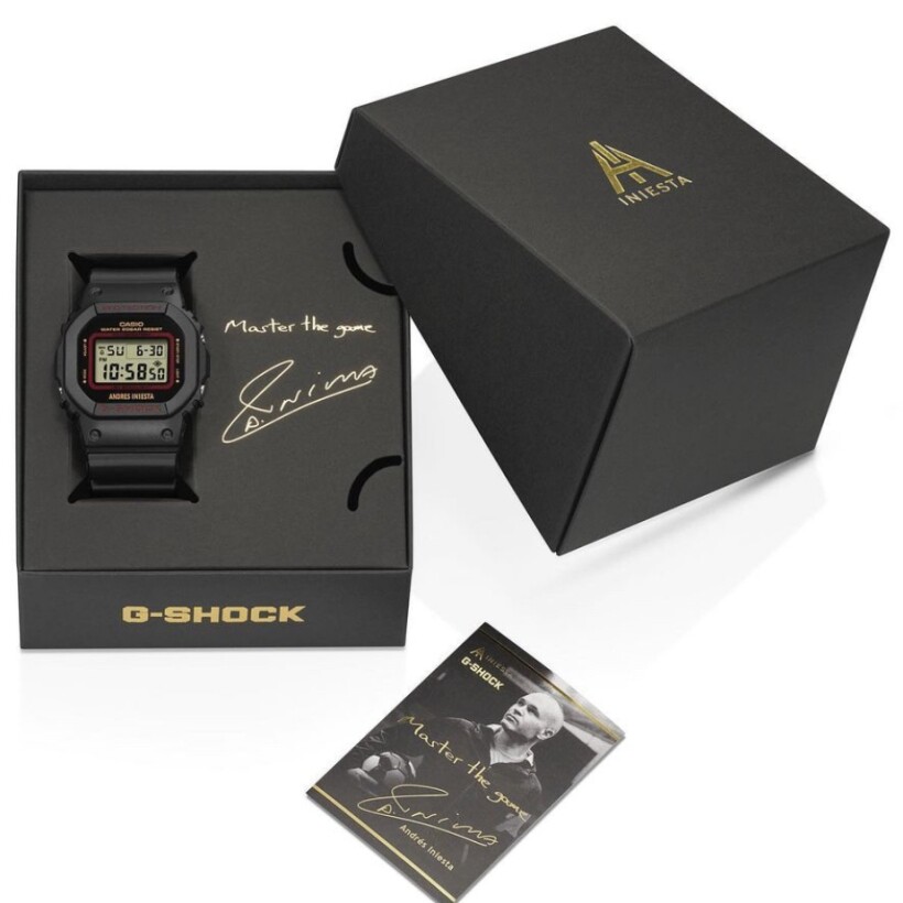 Montre G-Shock x Collaboration Andres Iniesta DW-5600AI-1ER