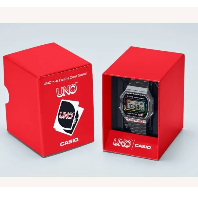 Montre Casio collection X Collaboration UNO A168WEUC-1AER