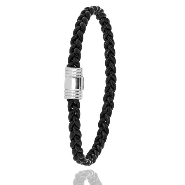 Bracelet Albanu Cuir de pomme Gala Noir