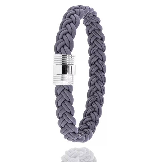 Bracelet Albanu Cuir de pomme Cortland gris