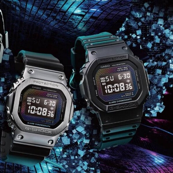 Montre G-Shock Rainbow Brick Wall Edition Limitée DW-5600RW-1ER