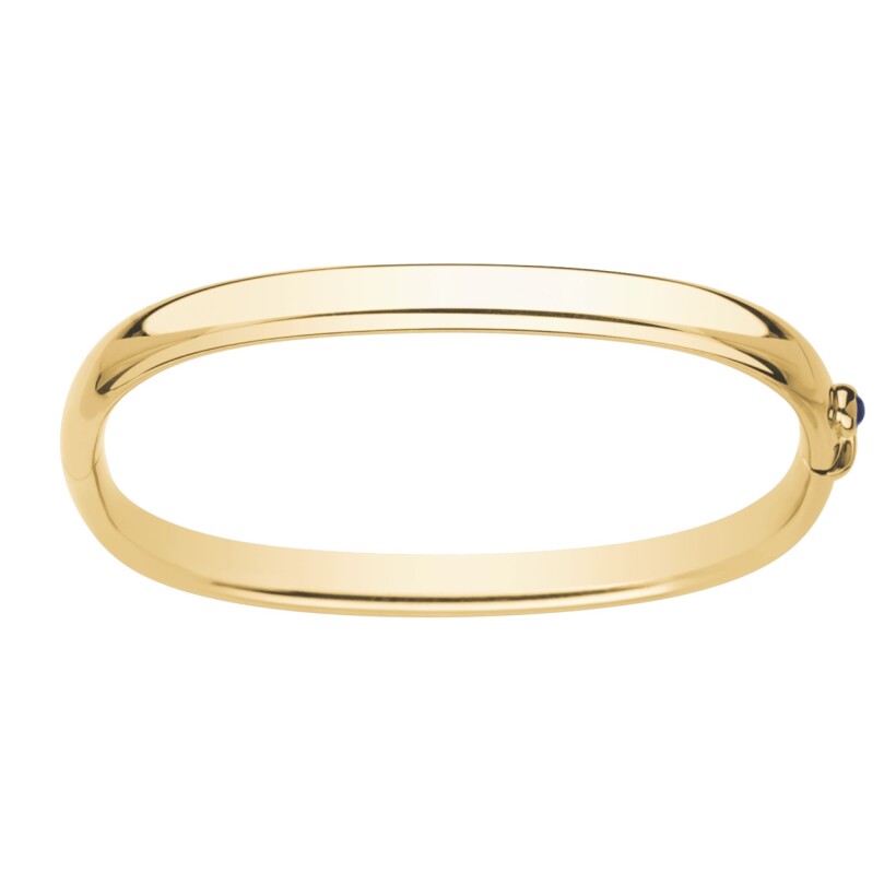 Bracelet Jonc Rectangle Or jaune 18k