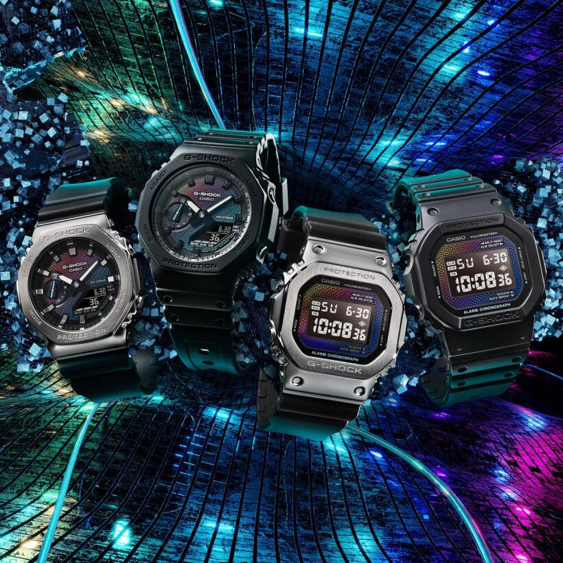 Montre G-Shock Rainbow Brick Wall Edition Limitée GM-5600RW-1ER