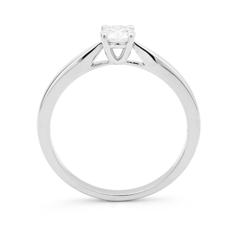 Bague en or blanc et diamant de 0.3ct