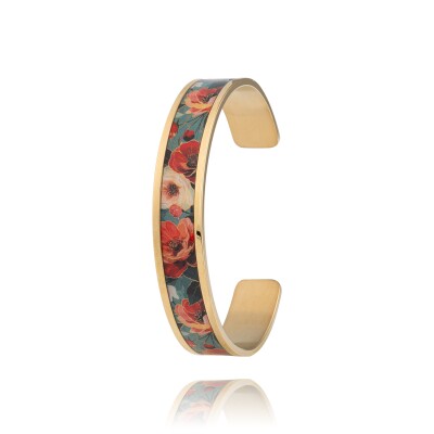 Bracelet Louise Garden Jonc Petite manchette Camélia