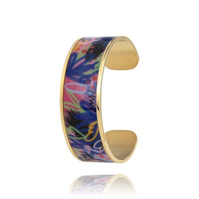 Bracelet Louise Garden Jonc Manchette Art Floral
