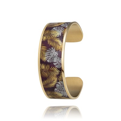 Bracelet Louise Garden Jonc Manchette Tropicale