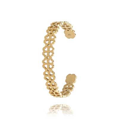 Bracelet Louise Garden Jonc Trèfle à 4 feuilles