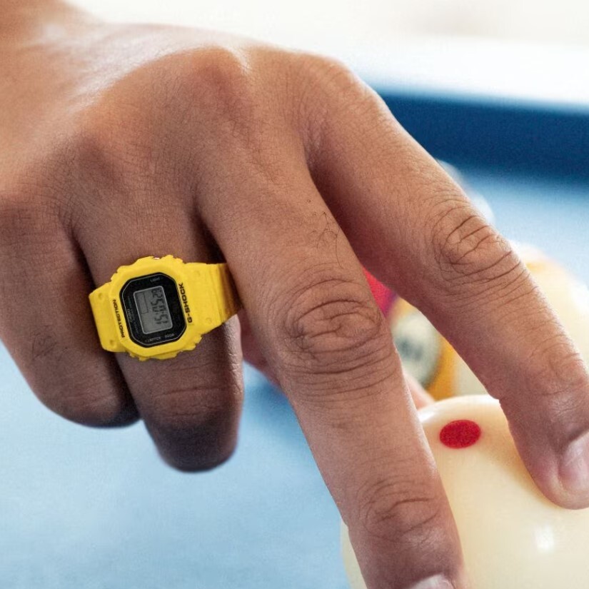 Montre-Bague G-SHOCK Nano DWN-5600 jaune vue 2