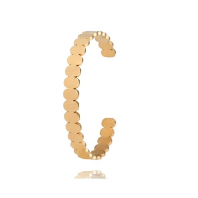 Bracelet Louise Garden Petit Jonc Galet Doré