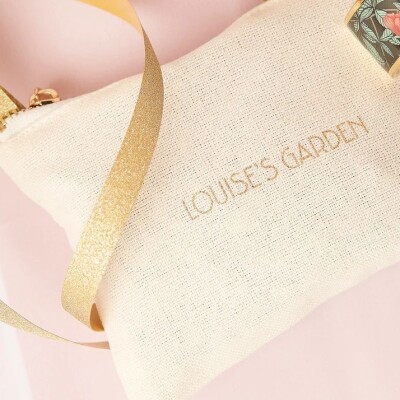 Bracelet Louise Garden Petit Jonc Galet Bleu Canard