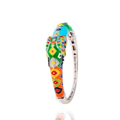 Bracelet Una Storia Jonc argent Éléphant