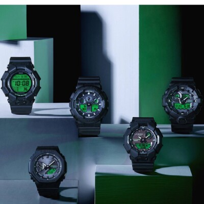 Montre G-SHOCK Black & Electro Green Bluetooth Solaire GA-B2100BEG-1A