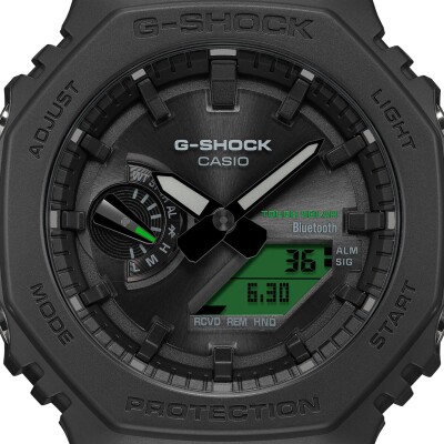 Montre G-SHOCK Black & Electro Green Bluetooth Solaire GA-B2100BEG-1A