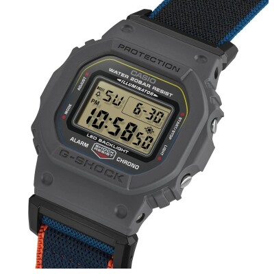 Montre G-Shock DW-5600MNC-8A2 | Édition Multicolore | Bracelet Tissu FIDLOCK®