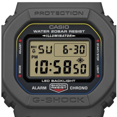 Montre G-Shock DW-5600MNC-8A2 | Édition Multicolore | Bracelet Tissu FIDLOCK®