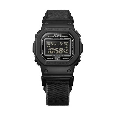 Montre G-Shock Bracelet Tissu Extensible, Boucle Magnétique FIDLOCK® DW-5600MNC-1
