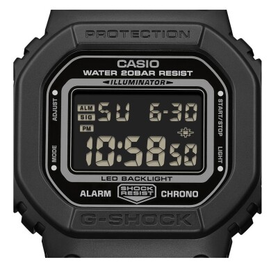 Montre G-Shock Bracelet Tissu Extensible, Boucle Magnétique FIDLOCK® DW-5600MNC-1