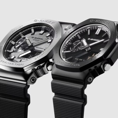 Montre Casio G-SHOCK Metal CasiOak Luxe Black Argent – GM-2100LXB-1AER
