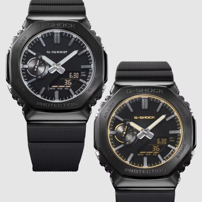 Montre Casio G-SHOCK Metal CasiOak Luxe Black Argent – GM-2100LXB-1AER