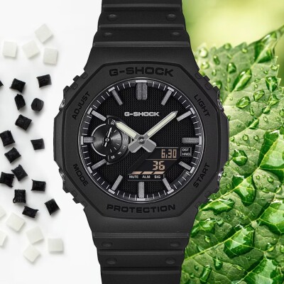 Montre Casio G-SHOCK CasiOak Luxe Black Argent GA-2100LXB-1AER