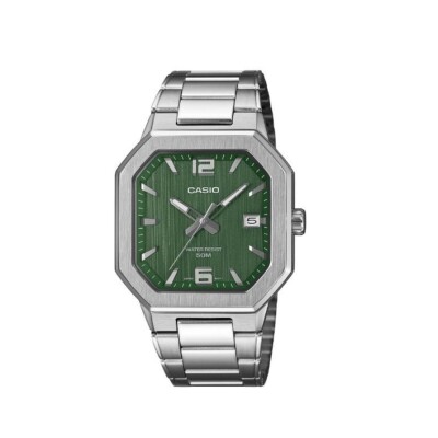 Montre Casio Collection Octogone Vert MTP-B195D-3AVEF