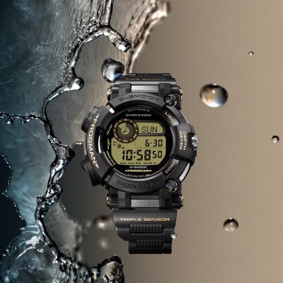 Montre Casio Montre G-SHOCK Frogman Diver's 200M Capsule Tan Accents Made in Japan – GWF-D1000BC-1ER Édition Limitée
