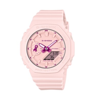 Montre CASIO G-SHOCK Octobre Rose Odyssée Édition Limitée Rose & Ruban GMA-S2100PR-4AER