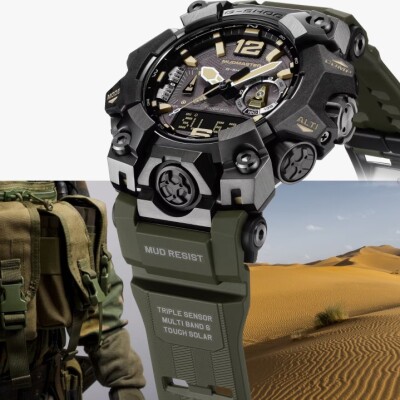 Montre G-SHOCK Mudmaster Capsule Tan Accents Made in Japan Édition Limitée GWG-B1000-1A3ER