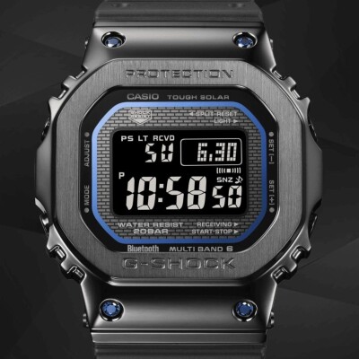 Montre CASIO G-SHOCK Full-Metal Saphirs Bleus Synthétiques GMW-B5000SB-1A2