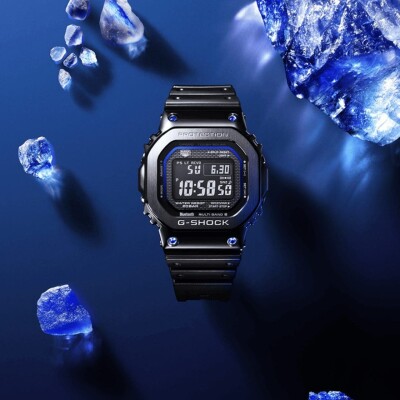 Montre CASIO G-SHOCK Full-Metal Saphirs Bleus Synthétiques GMW-B5000SB-1A2