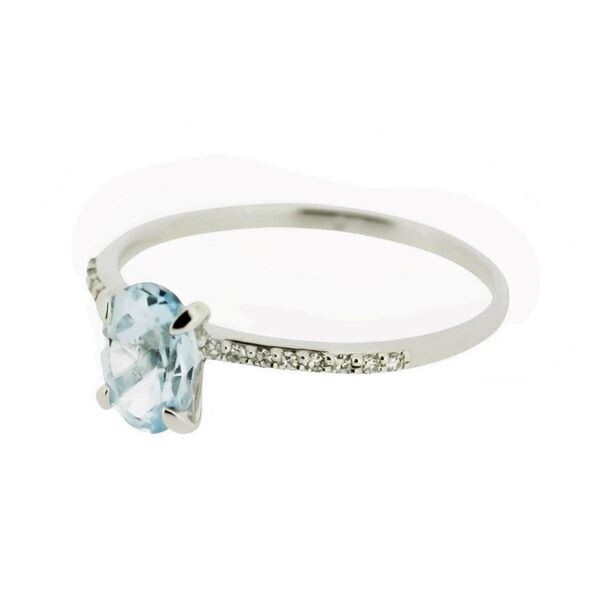 Bague Indygo Jewels en or blanc, topaze bleue et diamants