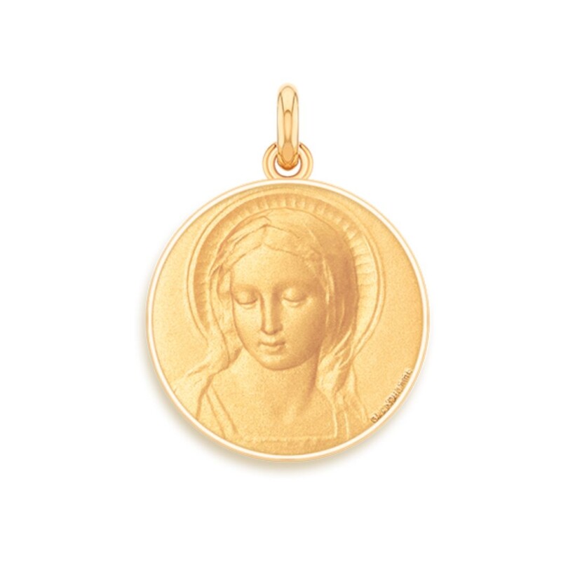 Médaille Becker Vierge Amabilis or jaune 18mm