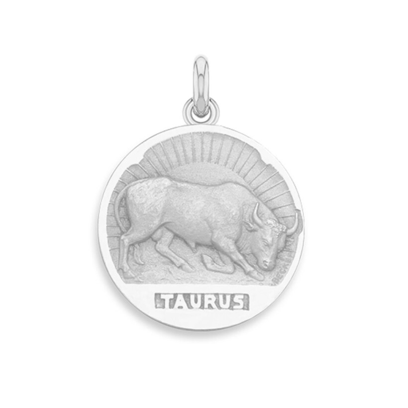 Médaille Becker Zodiaque Taureau argent 19mm