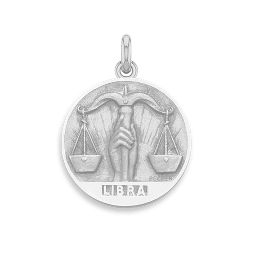 Médaille Becker Zodiaque Balance argent 19mm