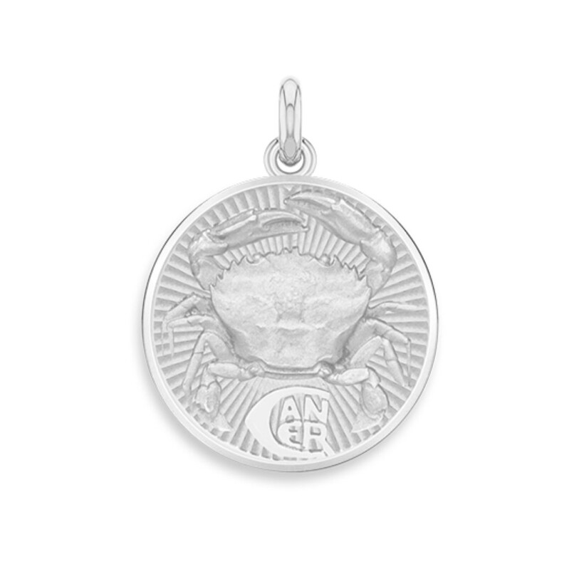 Médaille Becker Zodiaque Cancer argent 19mm