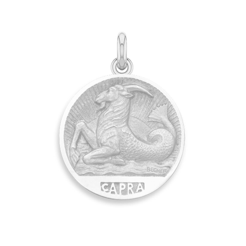 Médaille Becker Zodiaque Capricorne argent 19mm