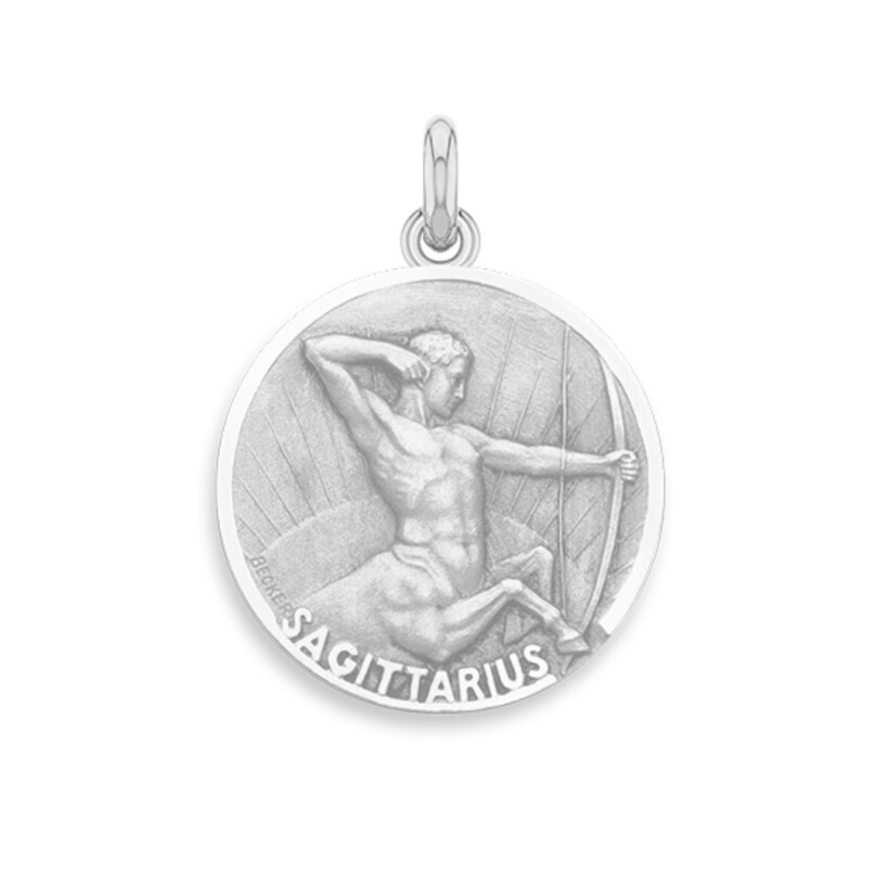 Médaille Becker Zodiaque Sagittaire argent 19mm
