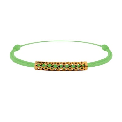 Bracelet lien Tournaire tube or jaune trilogie