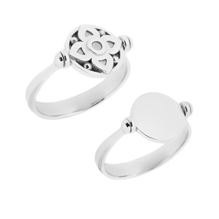 Bague Tournaire Vice-Versa or blanc