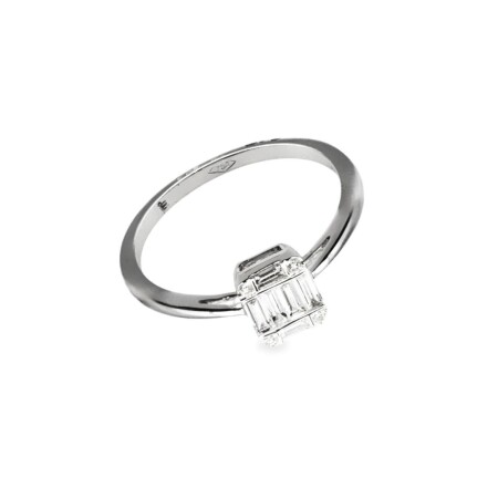 Bague en or blanc et diamants 0.3ct