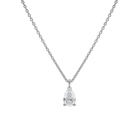 Parure en or blanc palladié et diamant 0.31ct