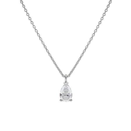 Parure en or blanc palladié et diamant 0.5ct