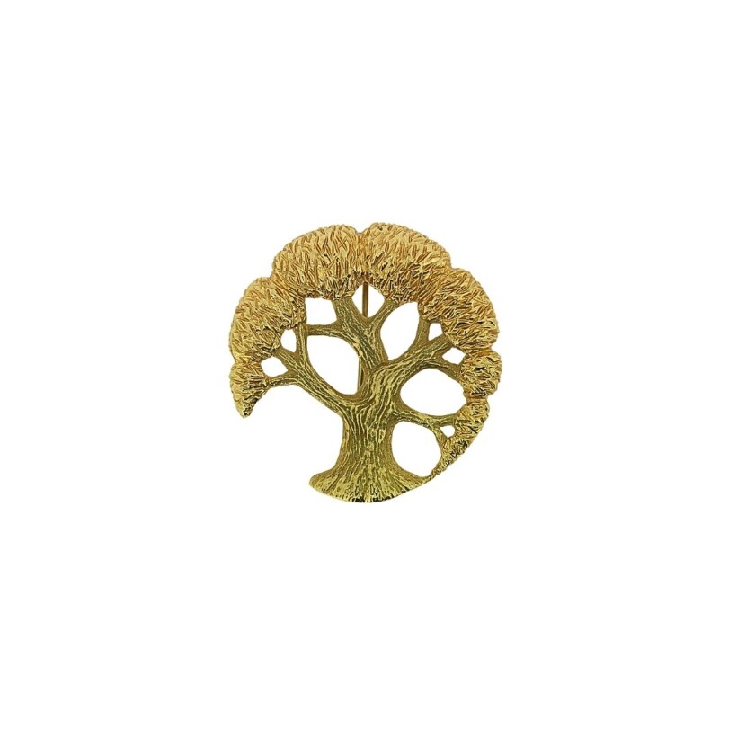 Broche arbre de vie en or jaune