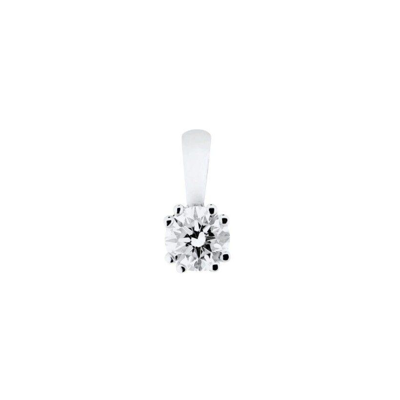 Pendentif en or blanc, diamant 0.5ct