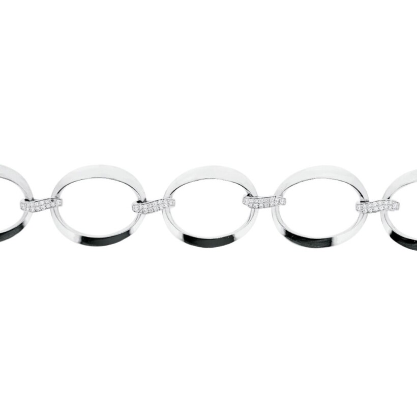 Bracelet en or blanc et diamants 0.66ct