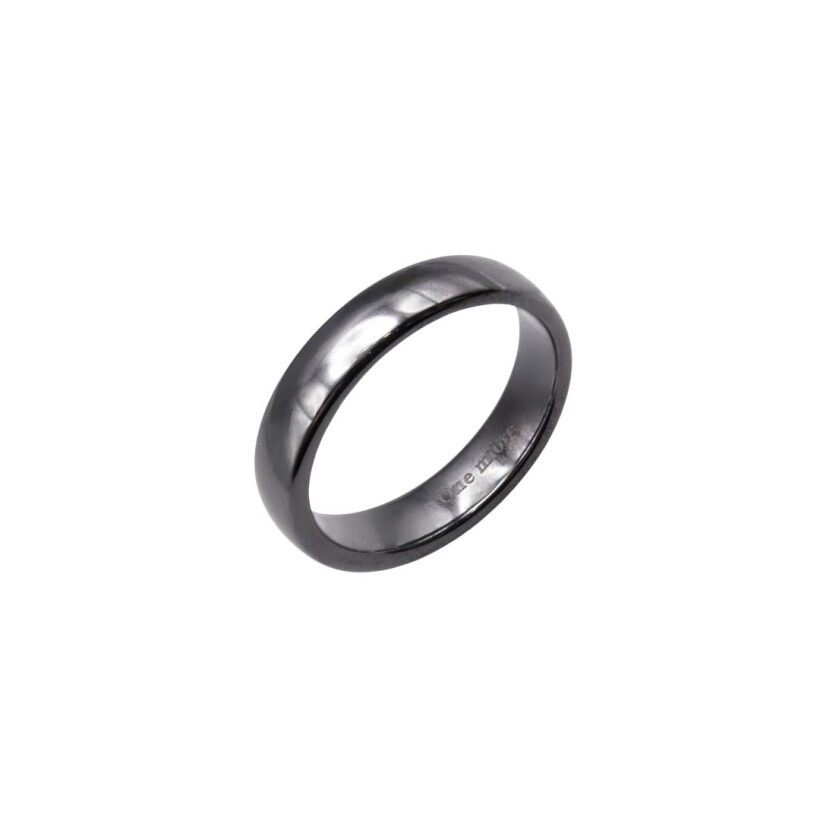 Bague noire en céramique 4.5mm