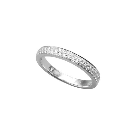 Alliance en or blanc et diamants 0.33ct